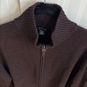 ✨ J. CREW Men’s Zip Up Sweater, Ribbed Mock Neck ✨